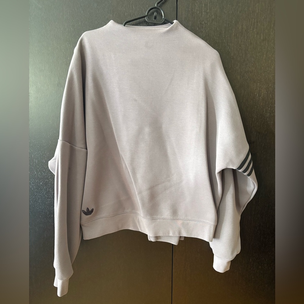 Adidas Women's Mauve/ Purple Mock neck crew set with Pants